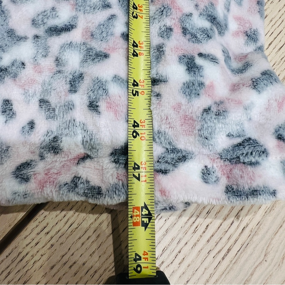 Secret Treasures Womens Superminky sleep Robe soft pink leopard size XL 16-18 - Picture 15 of 15